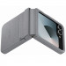Купить Кожаный чехол Leather Case (AAA) для Samsung Galaxy Z Flip7 (Light Gray) на vchehle.ua