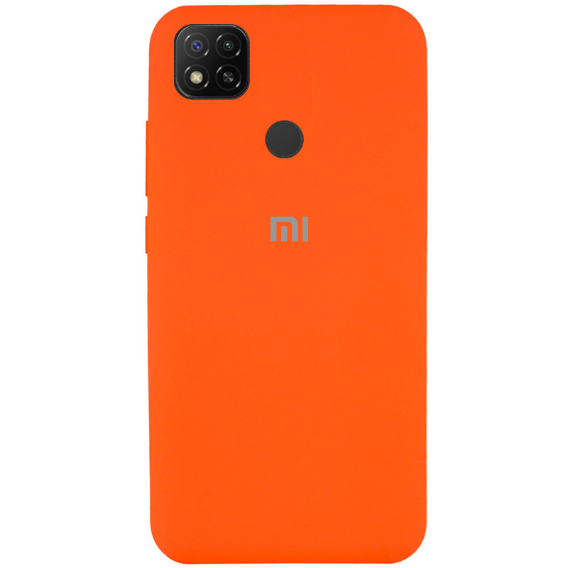 Чехол Silicone Cover Full Protective (AA) для Xiaomi Redmi 9C (Оранжевый / Orange)