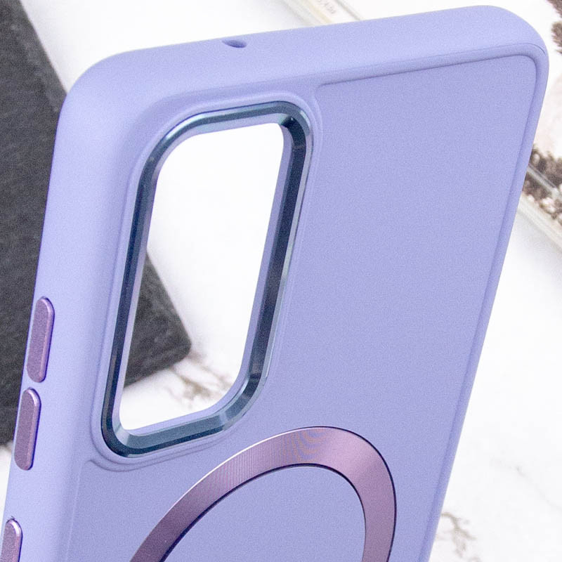 Купити TPU чохол Bonbon Metal Style with Magnetic safe на Samsung Galaxy A54 5G (Бузковий / Dasheen) на vchehle.ua