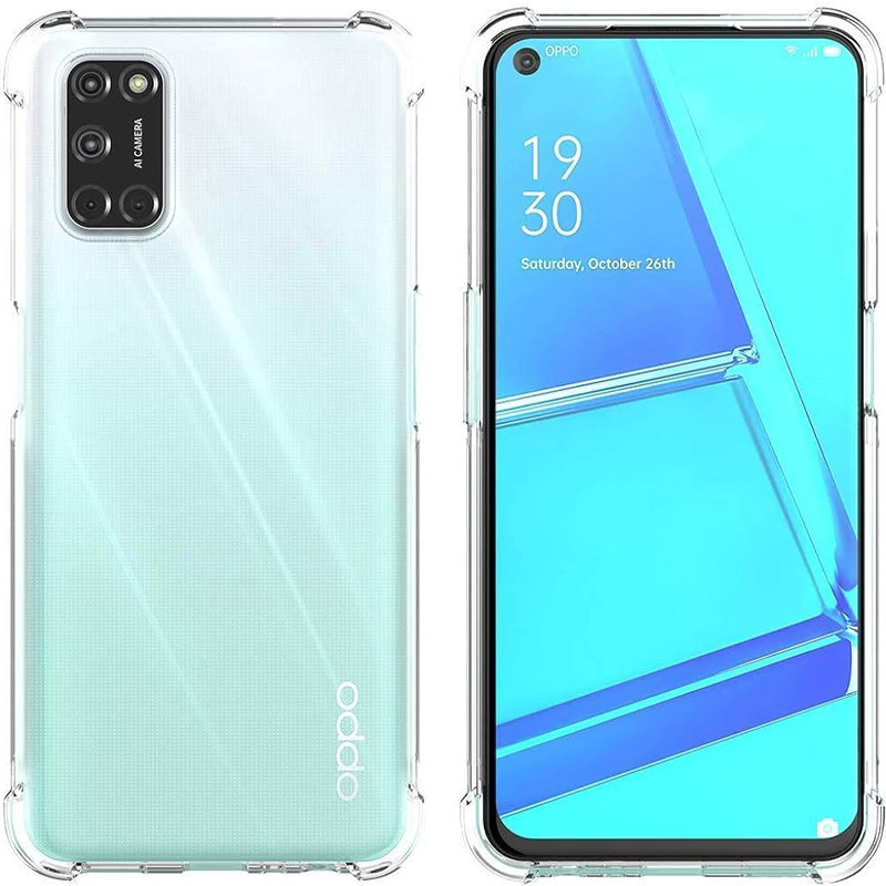 Фото TPU чохол GETMAN Ease logo посилені кути на Oppo A52 / A72 / A92 (Прозорий (прозорий)) на vchehle.ua