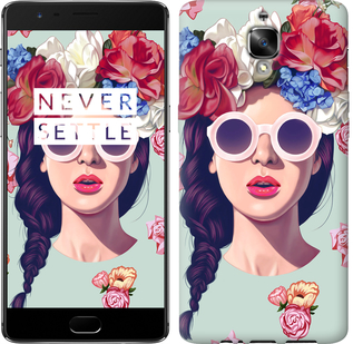 

Чохол Дівчина з квітами на OnePlus 3T 689938