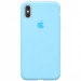 Чехол Silicone Case Full Protective (AA) для Apple iPhone X (5.8") / XS (5.8") (Бирюзовый / Marine Green)