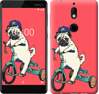 

Чохол Мопс на велосипеді на Nokia 7 642872