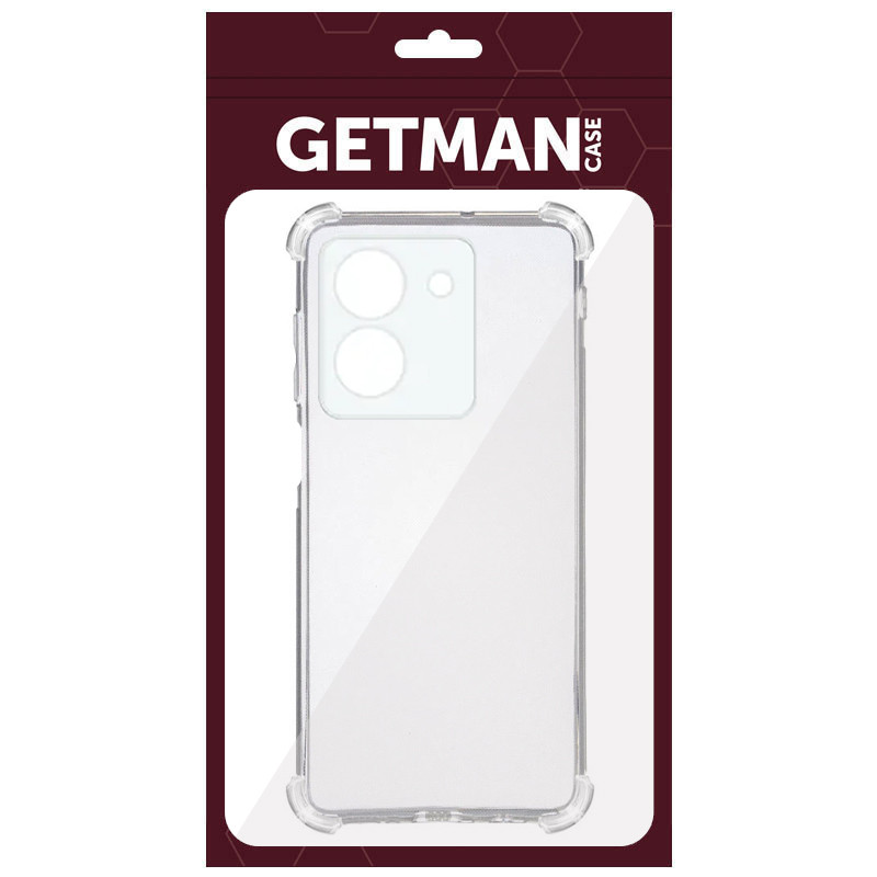 Фото TPU чехол GETMAN Ease logo усиленные углы Full Camera для Vivo Y36 (Бесцветный (прозрачный)) в магазине vchehle.ua