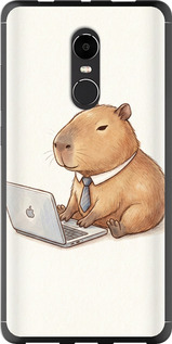 Чехол Funny Capybara CEO Working для Xiaomi Redmi Note 4X