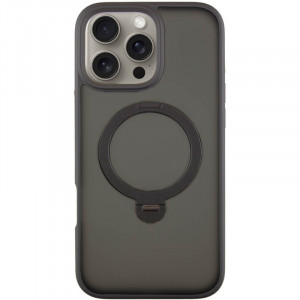 TPU+PC чехол Metal Buttons with Magnetic Safe Colorful HQ Ring для Apple iPhone 16 Pro (6.3")