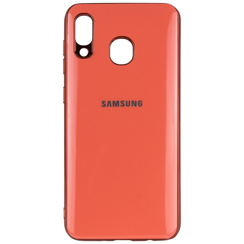 

TPU чехол GLOSSY LOGO для Samsung Galaxy A30 (Коралловый) 713653