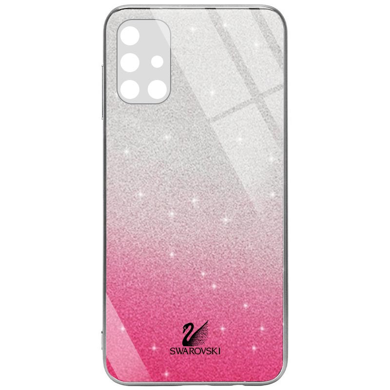 

TPU+Glass чохол Swarovski Full Camera на Samsung Galaxy M31s (Малиновий) 1082572