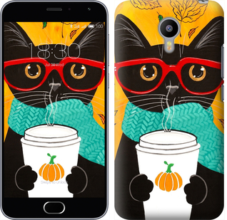 

Чехол Осенний кот для Meizu M2 639763