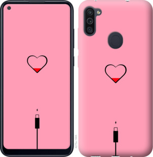 

Чехол Подзарядка сердца1 для Samsung Galaxy A11 A115F 919916
