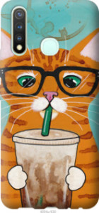 Чехол Зеленоглазый кот в очках для Vivo Y5s