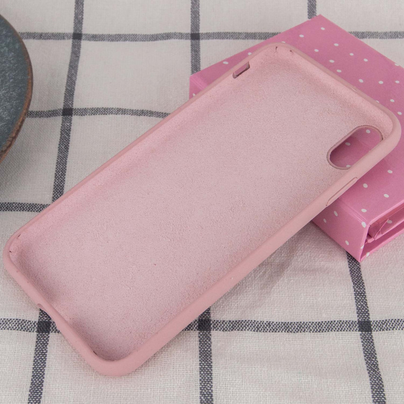 Фото Чехол Silicone Case Full Protective (AA) NO LOGO для Apple iPhone X / XS (5.8") (Розовый / Pink Sand) в магазине vchehle.ua