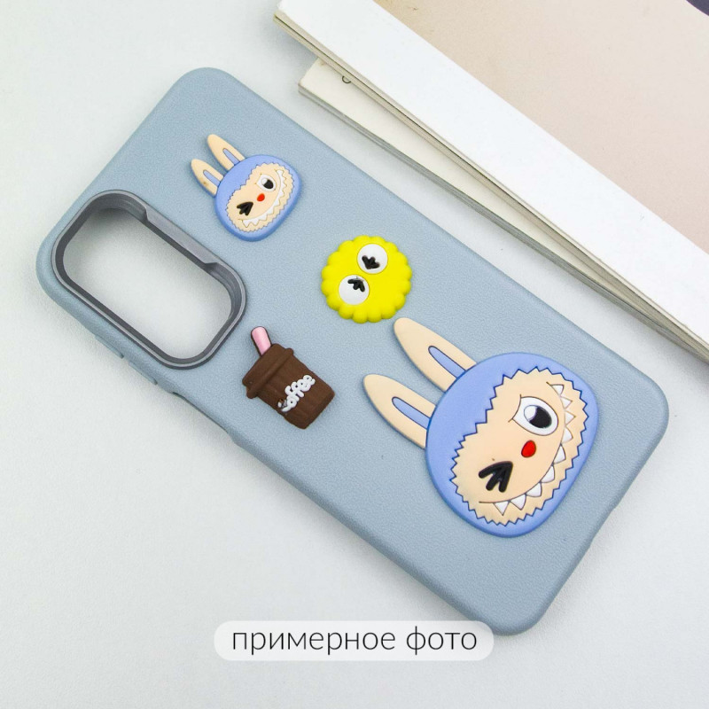 Фото Чохол TPU Leather Toys на Xiaomi Redmi 13 4G / Poco M6 4G (Labubu / Blue) в маназині vchehle.ua