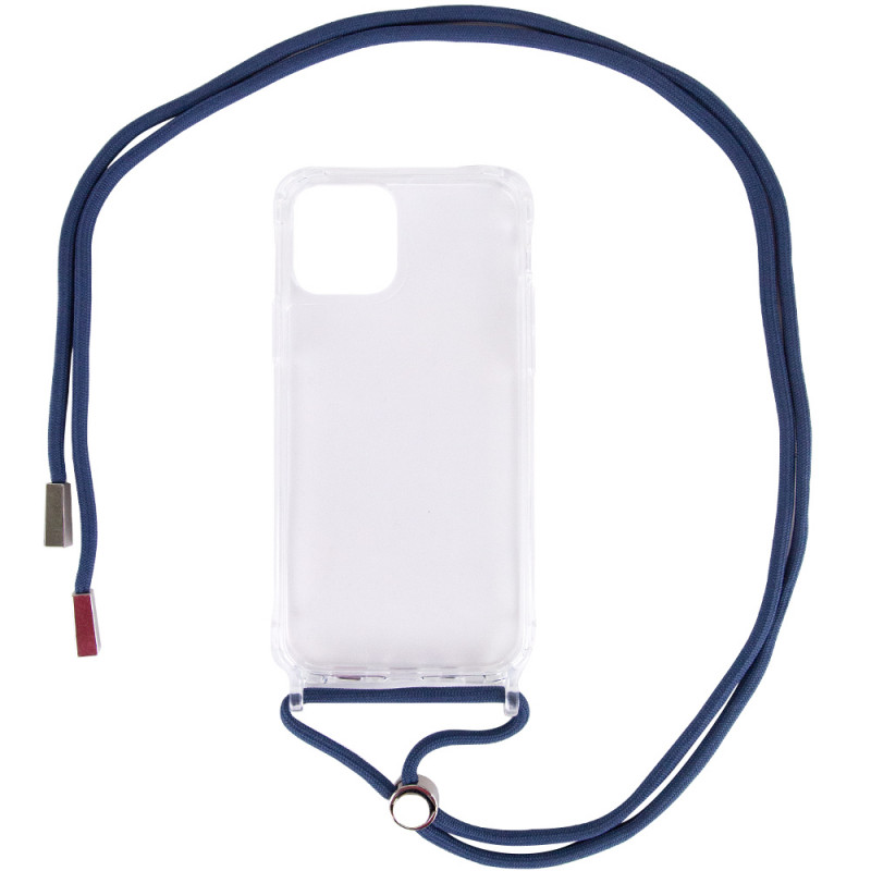 

Чехол TPU Crossbody Transparent для Apple iPhone 12 mini (5.4") (Синий) 1100782