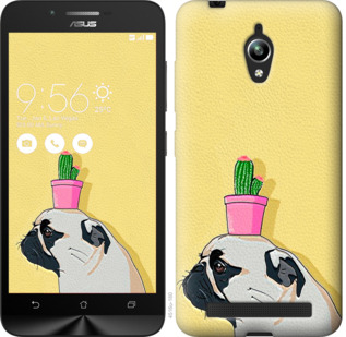 

Чохол Мопс з кактусом на Asus Zenfone Go ZC500TG 795892