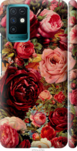 Чехол Цветущие розы для Infinix Note 10