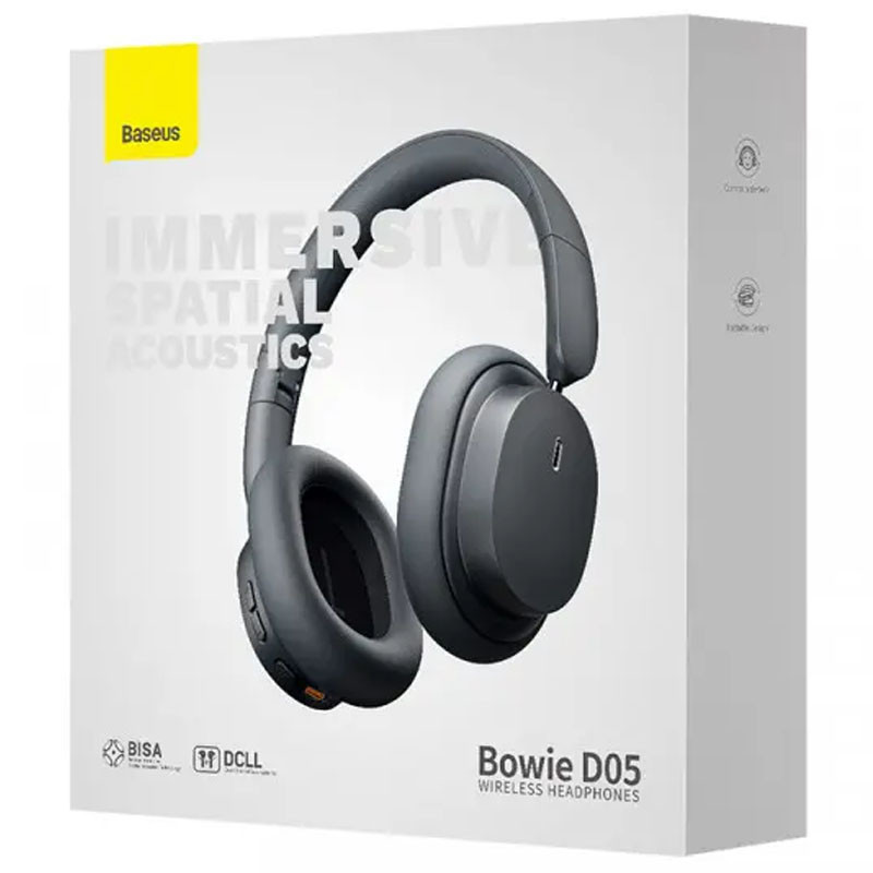 Купити Накладні бездротові навушники Baseus Bowie D05 Wireless Headphones (NGTD02021) (Cluster Black) на vchehle.ua