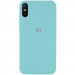 Чехол Silicone Cover Full Protective (AA) для Xiaomi Redmi 9A (Бирюзовый / Ice Blue)