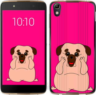 

Чохол Веселий мопс на Alcatel idol 4 928745
