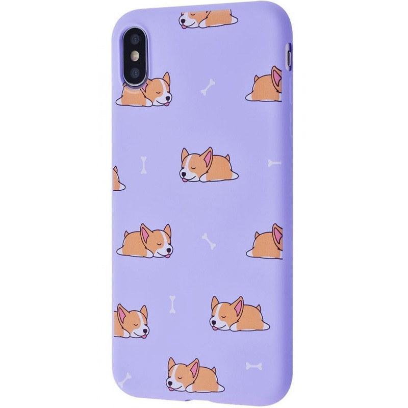 

TPU чохол WAVE Fancy на iPhone XS Max (6.5") (Sleeping corgi / Light purple) 1059165