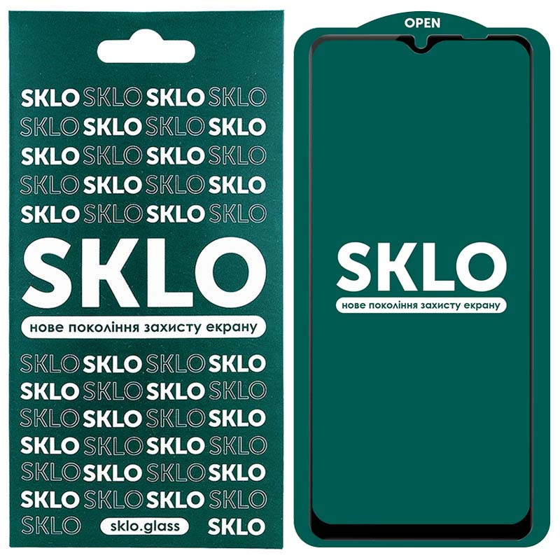 Защитное стекло SKLO 5D для Samsung Galaxy A12/M12/A02s/M02s/A02/M02/A03s/A03 Core/A03 (Черный)