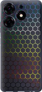 Чехол Переливающиеся соты для Tecno Spark 10 Pro