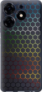 Чехол Переливающиеся соты для Tecno Spark 10 Pro