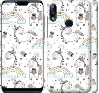 

Чехол Единорог и кофе для Asus Zenfone Max Pro M2 ZB631KL 841168