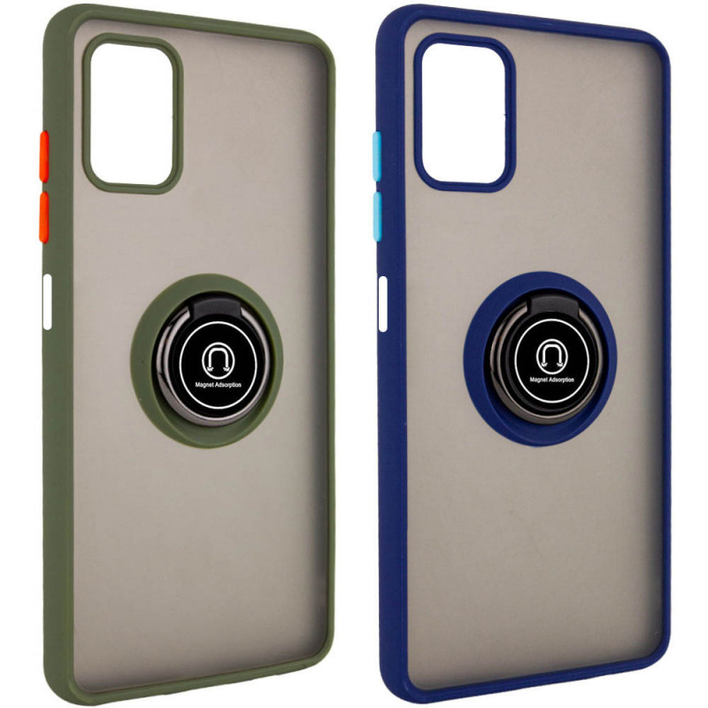 TPU+PC чехол Deen ColorEdgingRing for Magnet для Samsung Galaxy M51