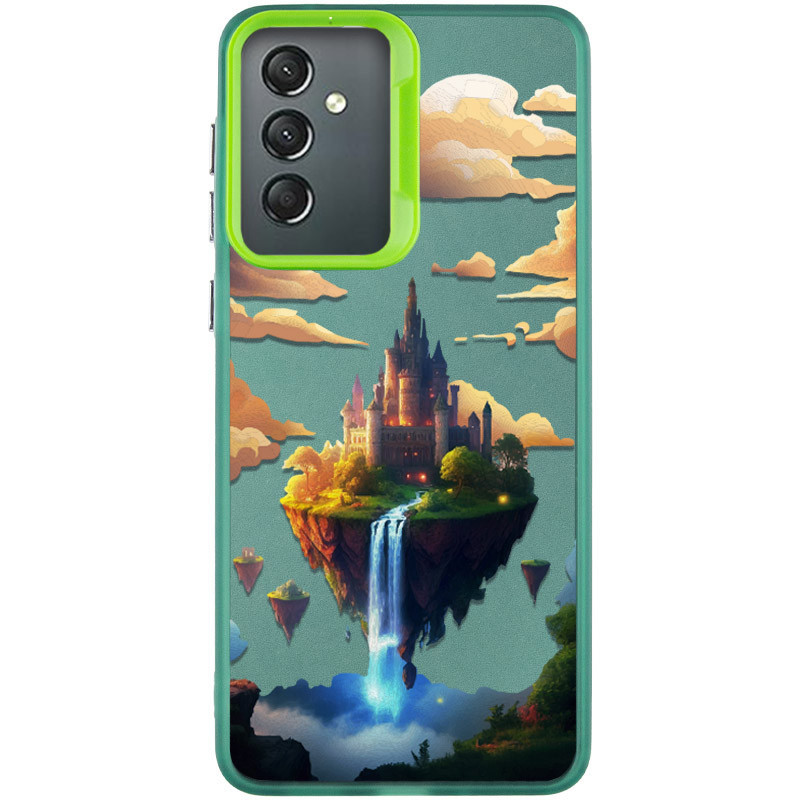 TPU+PC чохол TakiTaki Fantasy magic glow на Samsung Galaxy A24 4G (Sky castle - Green)