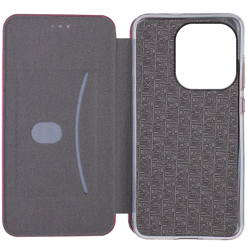 Шкіряний чохол-книжка Classy на Infinix Smart 9 4G / Hot 50i (Бордовий) в магазині vchehle.ua