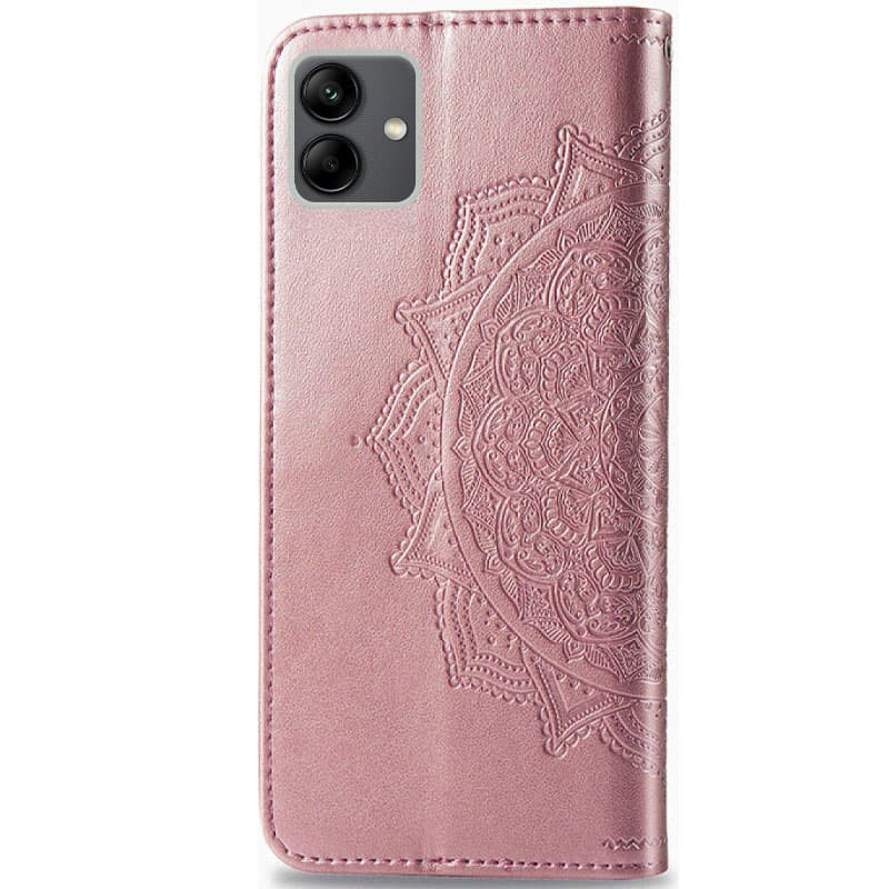 Шкіряний чохол (книжка) Art Case з візитницею на Samsung Galaxy A06 (Рожевий) в магазині vchehle.ua