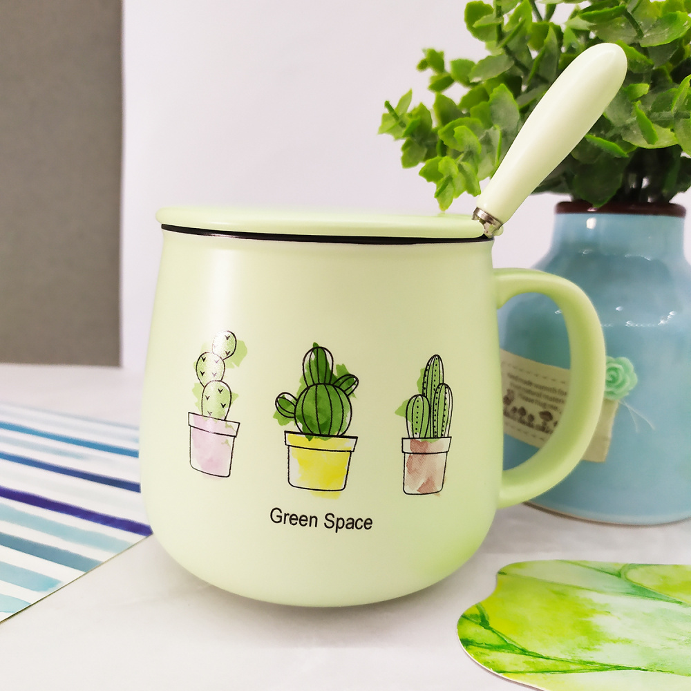 Керамическая чашка Cactus Print