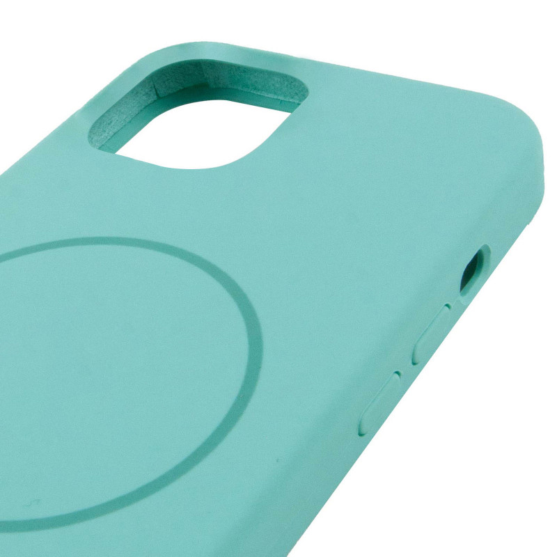 Чохол Silicone Case Full Protective (AA) NO LOGO with Magnetic Safe на Apple iPhone 11 Pro Max (6.5") (Бірюзовий / Marine Green) в магазині vchehle.ua