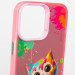 TPU+PC чехол TakiTaki Graffiti magic glow для Apple iPhone 12 Pro / 12 (6.1") (Colorful cat / Pink) в магазине vchehle.ua