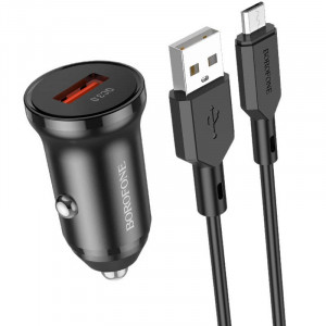 АЗУ Borofone BZ18 QC3.0 (1USB-A) + кабель USB to MicroUSB