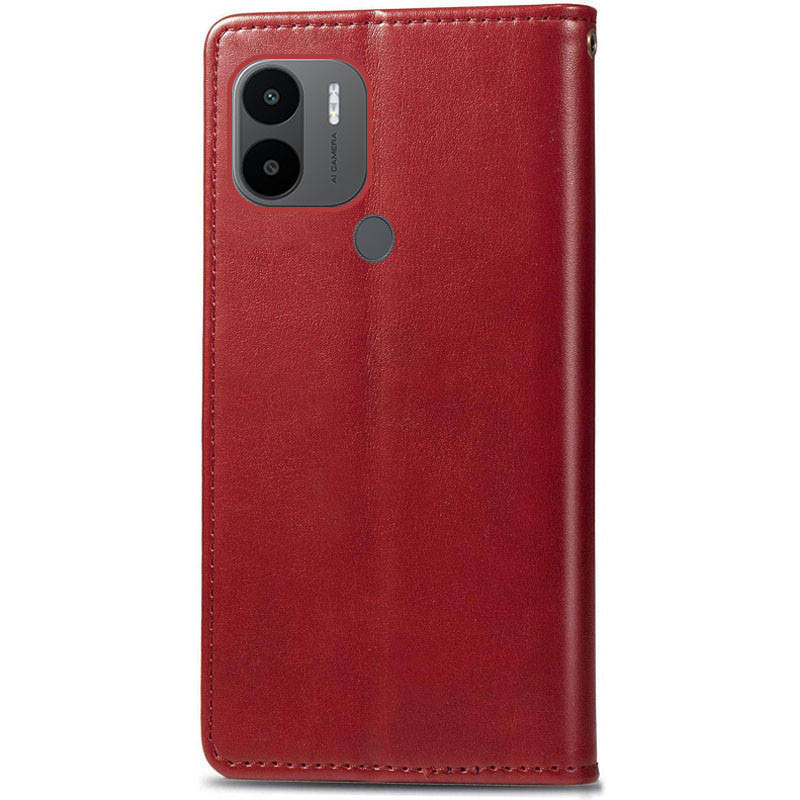 Фото Шкіряний чохол книжка GETMAN Gallant (PU) для Xiaomi Redmi A1+ / Poco C50 / A2+ (Червоний) в маназині vchehle.ua