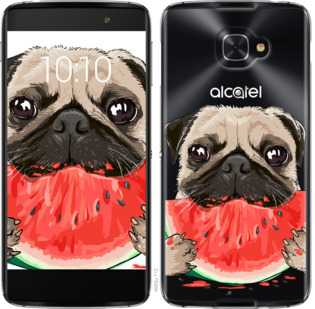 

Чохол Мопс і кавун на Alcatel idol 4s 844021