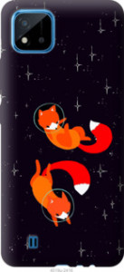 Чехол Лисички в космосе для Realme C11 2021