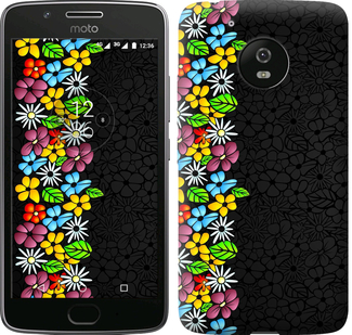 

Чехол цветочный орнамент для Motorola Moto G5 651845