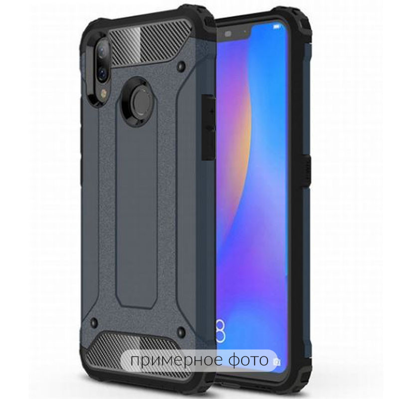 Бронированный противоударный TPU+PC чехол Immortal для Realme 3 Pro