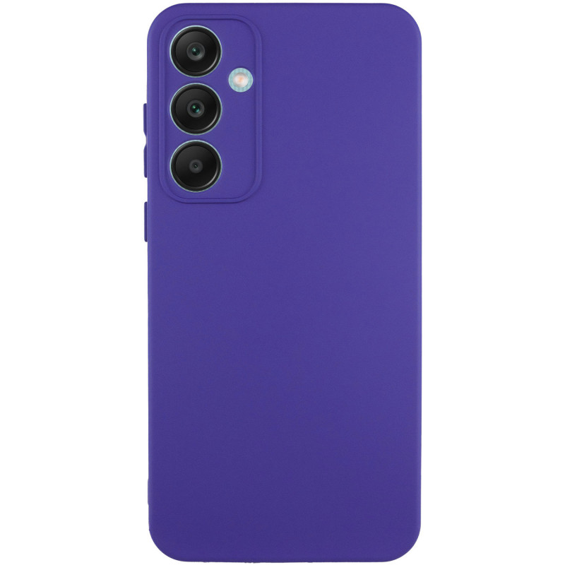 Чехол TPU GETMAN Liquid Silk Full Camera для Samsung Galaxy S24 FE (Фиолетовый / Ultra Violet)