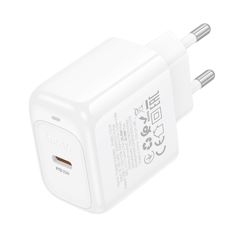 Фото СЗУ Hoco CS53A Surplus PD25W (1USB-C) (White) на vchehle.ua