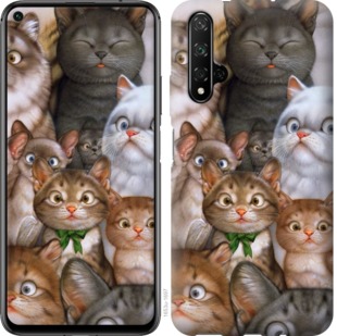 

Чехол коты для Huawei Nova 5T 757729