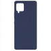 Чехол Silicone Cover Full without Logo (A) для Samsung Galaxy A42 5G (Синий / Midnight blue)