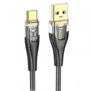 Дата кабель Hoco U121 Gold standard Transparent Discovery Edition USB to Type-C (1.2m)