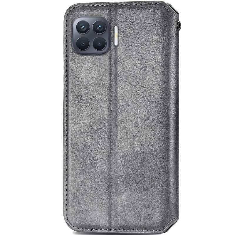 Фото Шкіряний чохол-книжка GETMAN Cubic (PU) на Oppo A73 (Сірий) в маназині vchehle.ua
