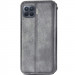 Фото Шкіряний чохол-книжка GETMAN Cubic (PU) на Oppo A73 (Сірий) в маназині vchehle.ua