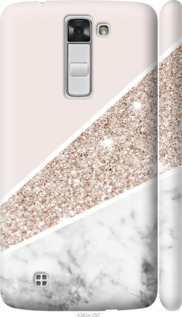Чехол Пастельный мрамор для LG K8 K350E