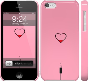 

Чехол Подзарядка сердца1 для iPhone 5c 729939